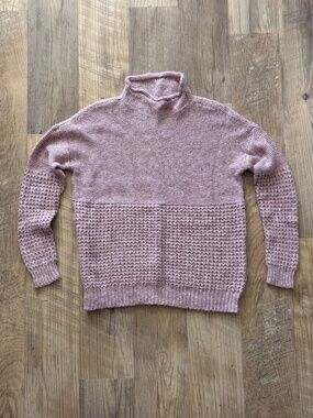 American Eagle Chunky Knit Mock Neck Oversized Sweater